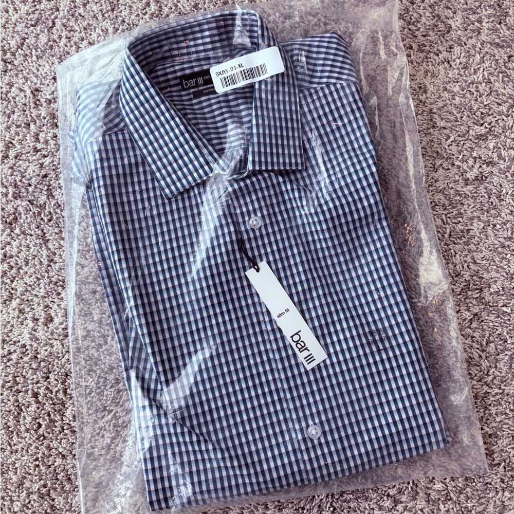Bar III Men’s Dress Slim Fit Shirt, 36-37
